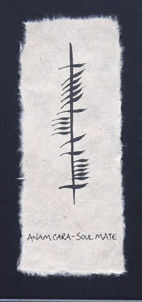 Ogham Words, Anam Cara Symbol, Anam Cara Tattoo, Ogham Tattoo, Soul Sister Tattoos, Sister Tattoo, Album Aesthetic, Zodiac Tattoos, Symbol Tattoos