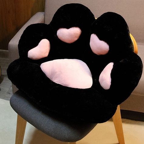 PRICES MAY VARY. [Fine material selection, soft and skin-friendly] This cat's paw cushion fabric is made of rabbit velvet, and the fabric is filled with high-quality PP cotton. Soft and fluffy, elastic, restore the real touch. Make the spine more comfortable, not tired after sitting for a long time. [Cute cat paw shape] Are you still looking for an exquisite and cute seat cushion, then this cat paw shape chair cushion must be your first choice. The lovely appearance and soft touch instantly arou Sofa Soft, Cushion Chair, Soft Chair, Cute Pillow, Office Chair Cushion, Cat's Paw, Cat Cushion, Office Worker, Lazy Sofa