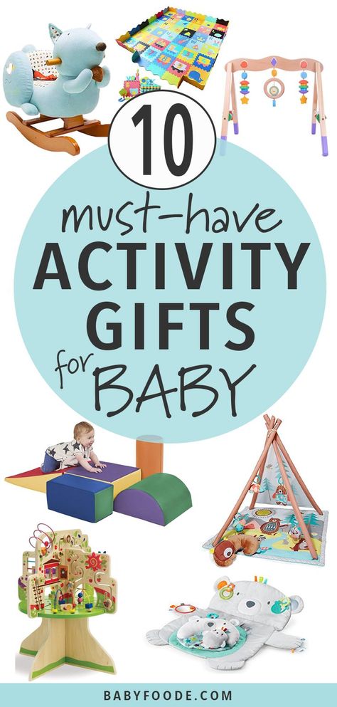 Got and mover and shaker on your list this holiday season? These Activity Gifts for Baby are great toys that help baby get their wiggles out! Whether it’s tummy time or crawling time, the ideas in this gift guide are designed to let baby play and explore while stimulating both their brains and their little bodies. #baby #christmas #gift #giftguide Cheap Baby Gifts, Christmas Gifts For Baby, Activity Gifts, Stocking Stuffers For Baby, Baby Stocking, Babies Stuff, Gifts For Baby, Baby Bath Time, Crawling Baby