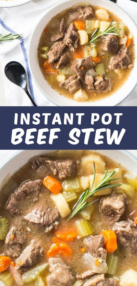 Instant Pot Beef Stew Recipe, Instant Pot Beef Stew, Hearty Beef Stew, Pot Beef Stew, Potted Beef, Beef Stew Recipe, Instant Pot Dinner Recipes, Easy Instant Pot Recipes, Stew Recipe