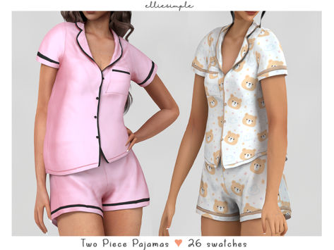 The Sims 4 Bebes, Pijama Set, Lotes The Sims 4, Mods Sims 4, Sims 4 Tsr, Clothes Tag, Sims Packs, The Sims 4 Pc, Pelo Sims