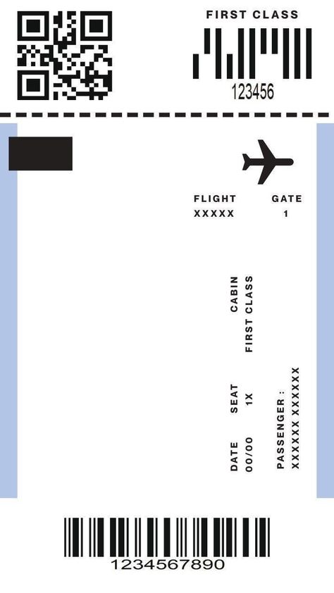 Ticket Design, Seni Dan Kraf, Album Foto, Airplane Tickets, Ticket Template, Flight Ticket, Good Notes, Travel Journal, Qr Code