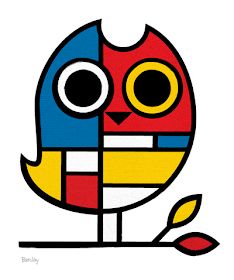 Mondrian Art, Piet Mondrian, Owl Art, Art Drawings For Kids, Elementary Art, Teaching Art, Art Activities, Art Plastique, Art Abstrait