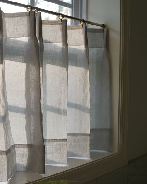 Because the cafe curtains deserve a still moment on the feed and I’m already thinking about where I can add cafe curtains next… 👀 . . . #stayhomestyle #homerilla #homerillacurtains #cafecurtains #kitchendesign #kitchenwindowtreatments #kitchenwindowcafe #carraramarble #kohler #alicelanehome #alicelaneathome #tilesofezra #zelligetiles #mcgeeandco #magnolia Bedroom Cafe Curtains, Mc Gee And Co, Alice Lane Home, Cafe Curtain, Kitchen Window Treatments, Cafe Curtains, The Cafe, Kitchen Window, Carrara Marble