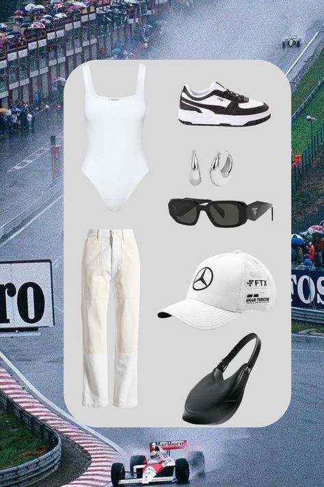 Mercedes F1 Outfit, F1 Outfit For Women Mercedes, Mercedes Woman, Paddock Outfit, Mercedes Outfit, F1 Outfit For Women, F1 Fits, F1 Party, F1 Outfit