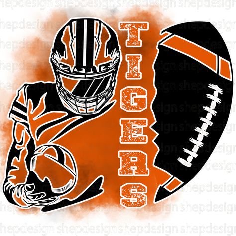 Bengals Svg, Bengals Logo, Trojans Football, Cardinals Football, Bengals Football, Tiger Football, Football Png, Png Graphics, Football Design