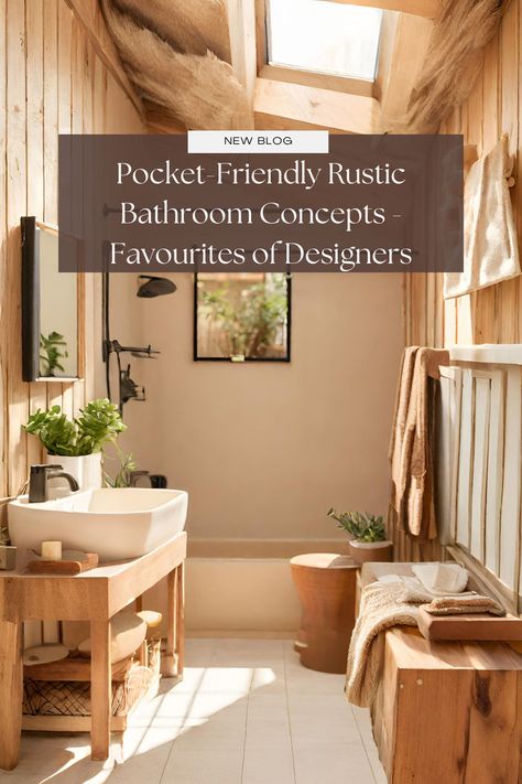 Small Rustic Bathroom Ideas On A Budget - Designers Favorites Cheap Bathroom Decor, Small Rustic Bathroom Ideas, Small Rustic Bathroom, Rustic Bathroom Accessories, Rustic Bathroom Ideas, Formal Living Room Designs, Industrial Style Living Room, Unique Bathroom Design, Industrial Style Bedroom