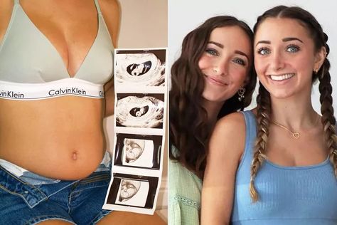 YouTubers Brooklyn and Bailey McKnight Reveal One Twin Is Pregnant Brooklyn Mcknight, Bailey Mcknight, John Luke, Brooklyn And Bailey, Pregnant Celebrities, Sports Awards, Celebrity Families, Makeup Salon, July 10