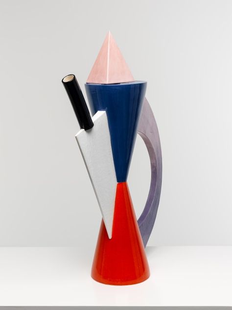 Peter Shire Peter Shire, Memphis Group, Nathalie Du Pasquier, Playful Art, Household Objects, 1980s Design, Pottery Pot, Contemporary Art Daily, Memphis Style