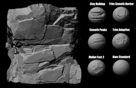 ArtStation - Cliff Sculpt Zbrush Sculpting, Rock Cliff, Zbrush Environment, 3d Art Sculpture, Zbrush Tutorial, Sculpting Tutorials, Rock Textures, 3d Modeling Tutorial, Drawing Exercises