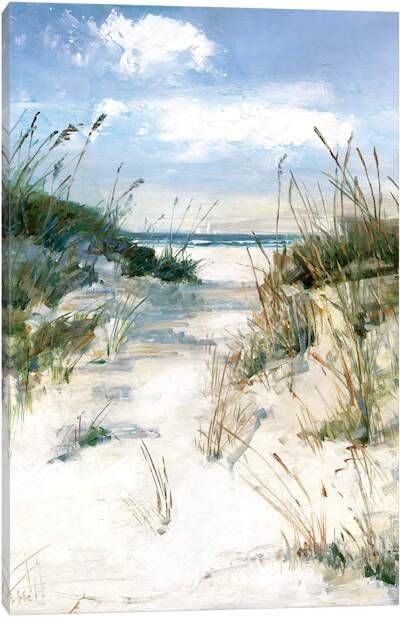 Seascapes Art Beach Scenes, Akvarel Illustration, Beach Scene Painting, Sea Oats, Seascapes Art, Beach Art Painting, Beach Watercolor, Coastal Prints, Watercolor Landscape Paintings