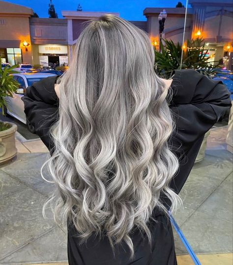 Smokey Ash Blonde, Ash Blonde Hair Balayage, Cold Hair, Silver Hair Highlights, Beige Blonde Hair, Silver White Hair, Grey Hair Transformation, Ash Blonde Hair Colour, Ombre Hair Blonde