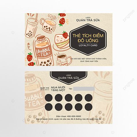 vietnamese milk tea set point card light background Boba Business Card, Loyalty Card Design, Voucher Design, Background Light, Background Template, Tea Companies, Ad Background, Membership Card, Boba Tea