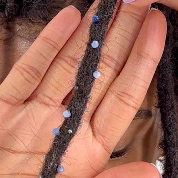 Sprinkle Locs, 2 Strands Of Hair, Loc Sprinkles, Fairy Locs, Dreadlocks Jewelry, Duck Nails, Dreadlock Hairstyles, Business Hairstyles, Locs Hairstyles