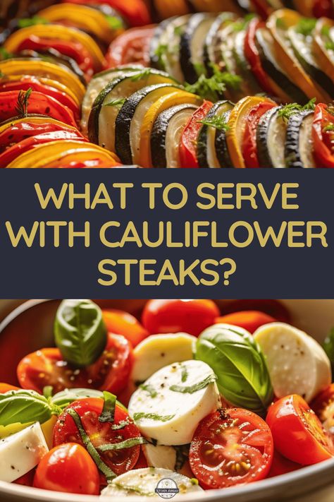 Discover a plethora of delectable pairings and what to serve with cauliflower steaks. Elevate your culinary game with our exquisite serving suggestions. Bon appétit! What To Serve With Cauliflower Steaks, Best Air Fryer Cauliflower, Steak Parmesan, Air Fryer Cauliflower, Cauliflower Steaks Recipes, Unique Side Dishes, Cauliflower Steak, Parmesan Cauliflower, Loaded Cauliflower