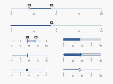 Sliders And Range Selectors Slider Ui Design, Slider Ui, Slider Web, Ui Forms, Slider Bar, Scroll Bar, Slider Design, Slides Design, Progress Bar