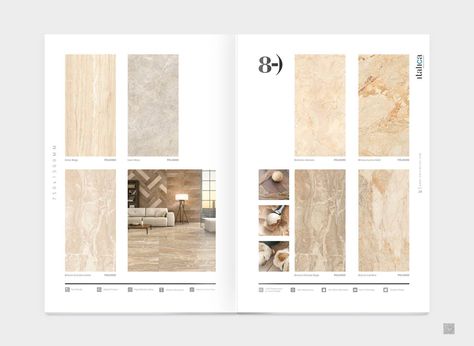 Tile Catalogue Design, Marble Catalogue Design, Catalog Design Layout, Catalogue Design, Instagram Branding Design, Presentation Design Layout, Product Catalogue, Texture Graphic Design, Folder Design