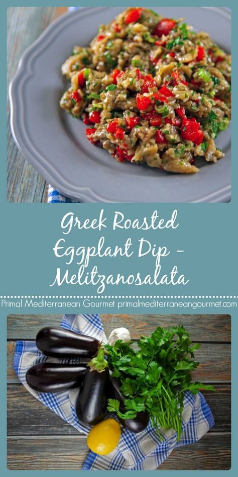 Greek Meze Platter, Greek Eggplant Dip, Greek Dip Recipes, Greek Eggplant, Greek Meze, Meze Platter, Mezze Platter, Roasted Eggplant Dip, Dips Recipes