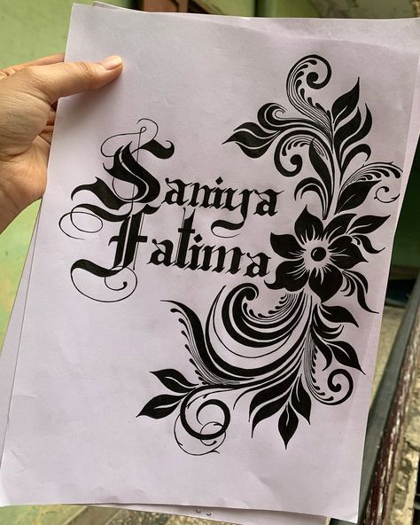 #calligraphy name with design …🖤…Saniya Fatima…🖤… #drawing #artwork #draw Frame Calligraphy, Couple Frame, Name Calligraphy, Calligraphy Name, Calligraphy Art Print, Beautiful Art Pictures, Calligraphy Alphabet, Doodle Art Designs, Drawing Artwork