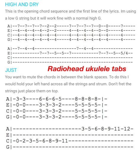 No Surprises Radiohead Ukulele, No Surprises Radiohead, Chords Ukulele, Ukelele Chords Ukulele Songs, Bass Lines, No Surprises, Ukulele Tabs, Ukulele Songs, Ukelele