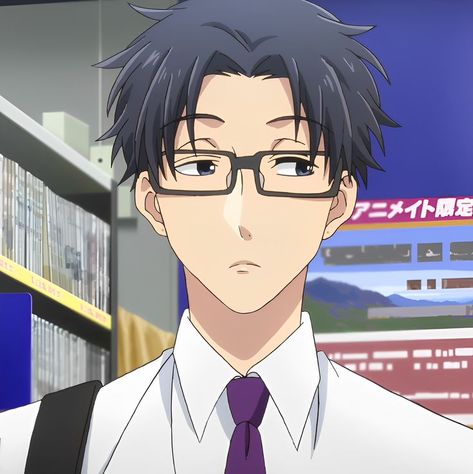 Nifuji Hirotaka, Animated Crushes, Wotakoi Love Is Hard For Otaku, Love Is Hard, Boy Pfp, Black Wallpaper Iphone Dark, Tokyo Ghoul Anime, Black Wallpaper Iphone, Hard To Love