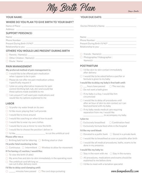 Birth Plan Printable, Birth Plan Checklist, Birth Plan Template, Birth Preparation, Baby Delivery, Pregnancy Apps, Pregnancy Checklist, I Want A Baby, Pregnancy Labor