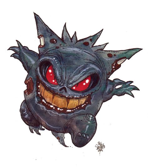 Pokemon Zombie Fan art by Rob Sacchetto Dark Pokémon, Zombie Cartoon, Zelda Tattoo, Alice In Wonderland Artwork, Cartoon Art Drawing, Gengar Pokemon, Wonderland Artwork, Symbiotes Marvel, Pokemon Halloween