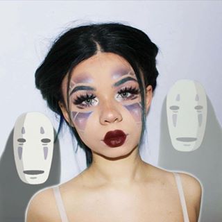 #100daysofmakeup Day 3!  Today I took on No Face, a character from my favorite movie of all time, Studio Ghibli's "Spirited Away" 👻🎏🍙 Ghibli Makeup, Ghibli Outfits, Ghibli Birthday, Halloween Coustumes, Edgy Looks, Eye Makeup Techniques, Hot Hair Colors, Types Of Makeup, Special Effects Makeup