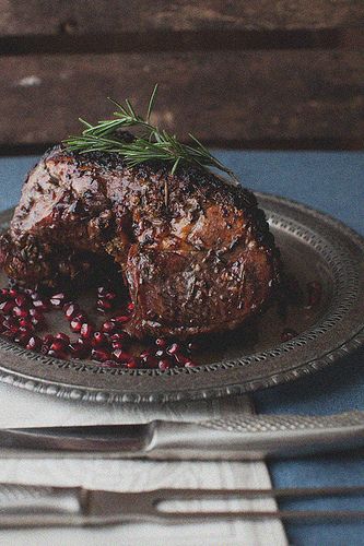 Herbs and pomegranate marinade Pomegranate Marinade, Pomegranate Lamb, Lamb Marinade, Royal Recipe, Roasted Lamb, Mutton Recipes, Game Recipes, Lamb Roast, My Dear Friend