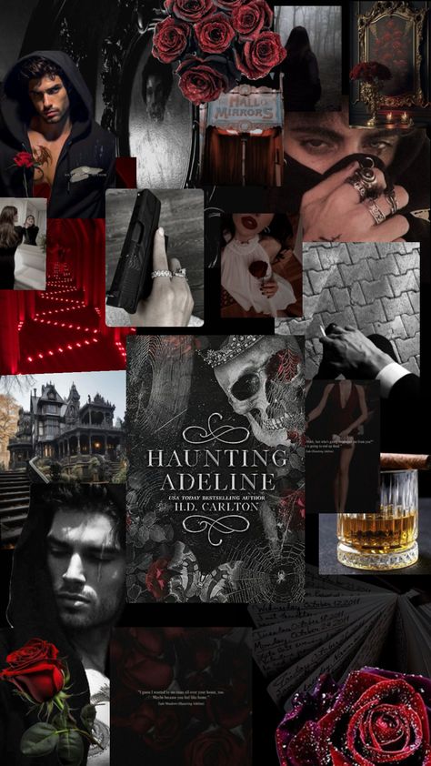 #haunting_adeline #zadeandadeline #zademeadows #hdcarlton #catandmouseduet #darkromancebook #adelinereilly #rose #love #meadowgirl #bookaesthetics #booklover #booktok #darkfeminine #rough #redaesthtetic Haunting Adeline, Halloween Wallpaper Iphone Backgrounds, Fiction Books Worth Reading, Biker Photoshoot, Sassy Wallpaper, Fantasy Romance Books, Rose Love, Dark Books, Dark Romance Books