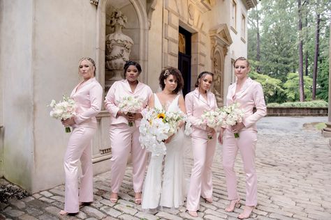 Bridesmaid Pantsuit Wedding Pant Suits, Bridesmaids In Suits, Bridesmaids Pantsuit, Bridesmaid Pantsuit Wedding, Bridesmaids Suits, Brides Men, Suit Bridesmaids, Bridesmaid Pantsuit, Bridesmaid Suit