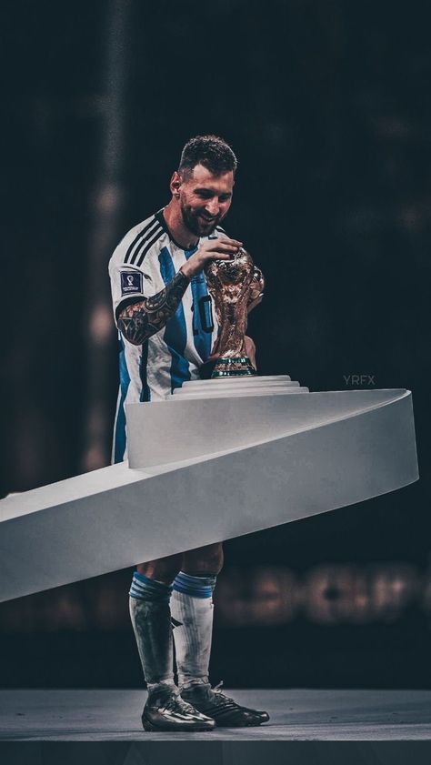 #argentina Messi Winning World Cup, Messi World Cup Wallpaper, World Cup Wallpaper, Lionel Messi World Cup, Cup Wallpaper, Messi Pictures, Happy Birthday Icons, Messi World Cup, Argentina World Cup