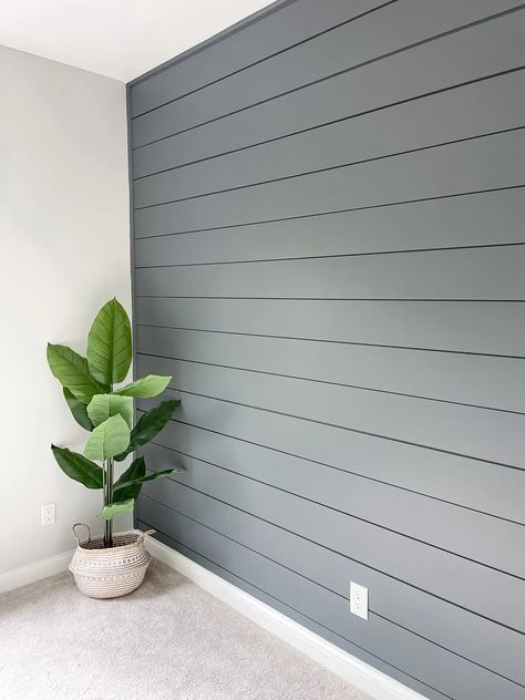 Shiplap Bedroom, Shiplap Wall Diy, Room Accent Wall, Shiplap Wall, Shiplap Accent Wall, Diy Shiplap, Diy Accent Wall, Accent Walls In Living Room, Creative Bedroom