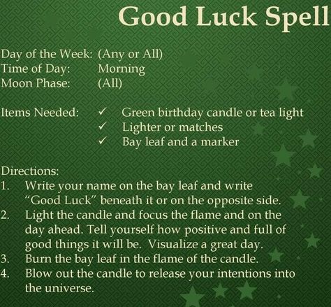 Spell For Good Luck, Good Luck Spell, Money Spells Magic, Luck Spell, Wish Spell, Witchcraft Spells For Beginners, Hoodoo Spells, Money Spells That Work, Prosperity Spell