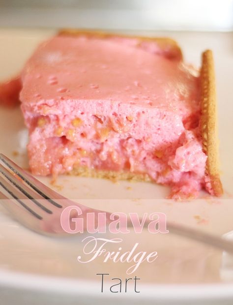 An easy Guava Fridge Tart Recipe | Recipe by FlavoursandFrosting.com Guava Recipes, Pudding Tart, African Dessert, Tart Baking, Tart Recipe, Pudding Desserts, Sweet Pie, Sweet Tarts, Tart Recipes