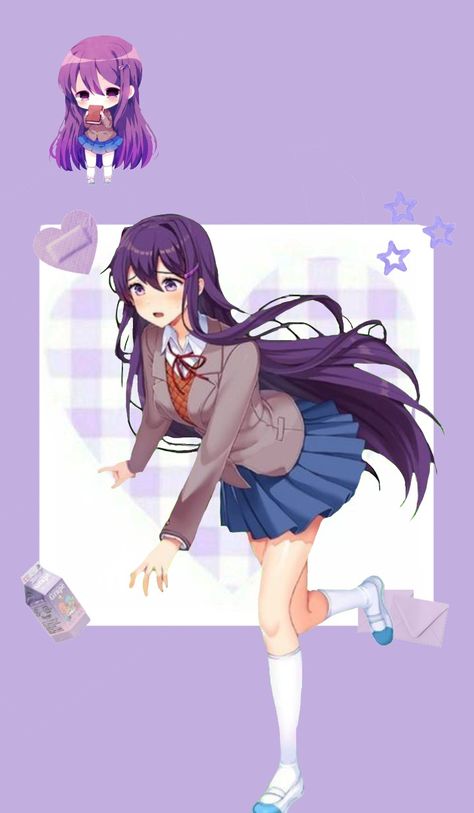 Doki Doki Wallpaper, Yuri Ddlc Wallpaper, Doki Doki Yuri, Yuri Wallpaper, Ddlc Yuri, Yuri Ddlc, Cool Text Symbols, Yandere Simulator Characters, Oki Doki