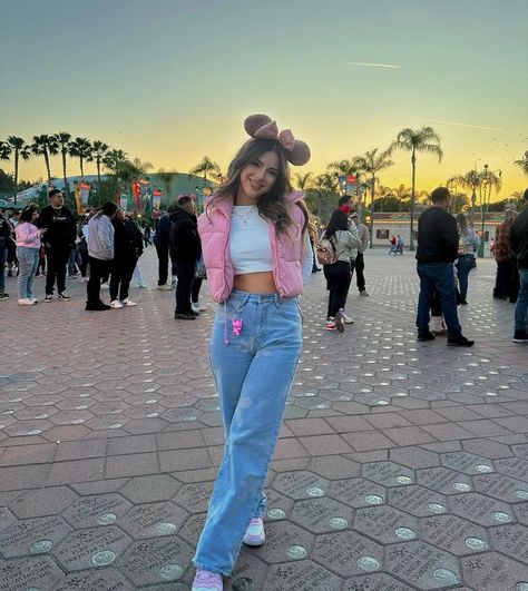 Madison Beer Disneyland, Tangled Outfit Aesthetic, Disney Sweethearts Night Outfit Couples, Grad Night Outfit Disney, Pink Disney Outfit Winter, Sweethearts Night Disney, Sweetheart Nite Disneyland Outfit, Sweethearts Nite Disneyland Outfits, Sweethearts Nite Disneyland