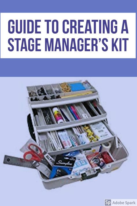 Stage Manager Kit, Costume Room, Theatre Tech, Backstage Theatre, Tech Theatre, Stage Management, Technical Theatre, Tech Crew, Teaching Theatre