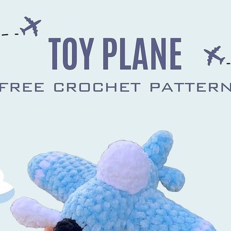 Plane Crochet Pattern Free, Crochet Airplane Pattern Free, Crochet Puppets, Random Crochet, Instagram Pattern, Toy Plane, Crochet Gift, Crochet Inspo, Crochet Inspiration