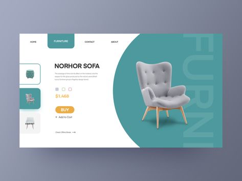 Furniture website by neko | Dribbble | Dribbble Furniture Web Design, Presentation Furniture Design, Nice Furniture, Web Design Examples, Webdesign Inspiration, Ux Design Inspiration, Creative Web Design, Website Design Layout, Ui Design Inspiration