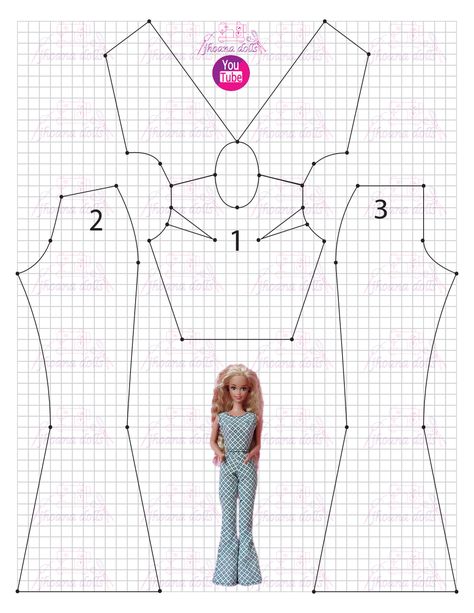 Barbie Sewing, Barbie Sewing Patterns, Diy Barbie Clothes, Barbie Doll Accessories, Diy Doll Miniatures, Barbie Clothes Patterns, Doll Dress Patterns, Doll Clothes Barbie, Barbie Patterns