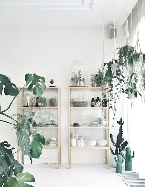 my scandinavian home: The inspiring home and studio of Maaike Koster Plant Interior Design, Scandinavian Plant, Plant Interior, Minimalism Living, Lots Of Plants, Gravity Home, Interior Plants, Diy Interior, Boho Interior