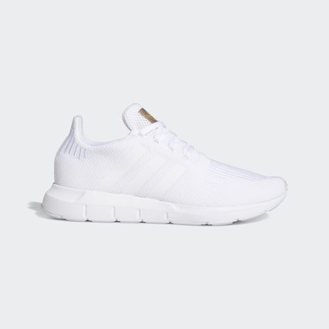 Adidas Swift Run, Run Shoes, White Tennis Shoes, Knit Shoes, Daily Grind, Running Fashion, Workout Shoes, Adidas Running, Cloud White