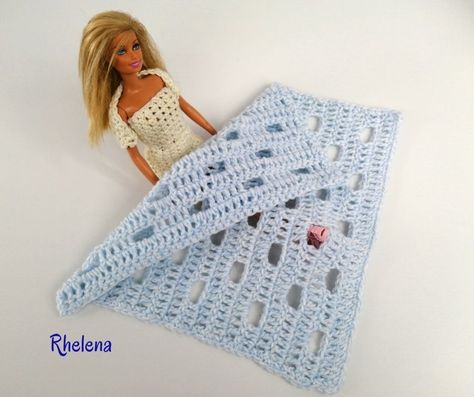 And open stitch crochet doll blanket shown with Barbie by CrochetnCrafts Crochet Barbie Blanket, Crochet Doll Blanket, Barbie Blanket, Open Stitch Crochet, Doll Blanket, Crochet Barbie, Stitch Crochet, Blanket Patterns, Blanket Sizes