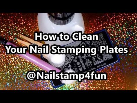 Nagel Stamping, Bright Nail Designs, Acrylic Nails At Home, Nail Art Images, Nail Stamper, Nail Art Stamping Plates, Diy Nails At Home, How Do You Clean, Stamp Tutorial