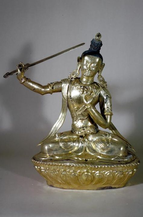 The bodhisattva Manjushri – Works – Asian Art Museum Manjushri Bodhisattva, Asian Art Museum, Inner Mongolia, Hindu Deities, Himalayan, Asian Art, Buddhism, Art Museum, Art