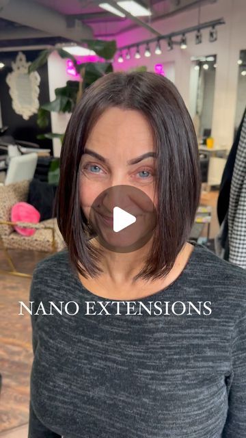 YYJ Blonde + Extensions on Instagram: "Extensions are not only for length, but can be added in for thickness and fullness, and even for color as well. We offer many types of different extensions to fit your needs, in this case, I used one and a half bundles of nano extensions to create a full bob. What do you guys think?! 🖤🤎" Lob Extensions Before And After, Long Bob With Extensions For Volume, Bob Hair Extensions Before And After, Shoulder Length Hair With Extensions, Extensions On Shoulder Length Hair, Mid Length Extensions, Shoulder Length Hair Extensions, Extensions On Short Hair Bobs, Short Extensions Hair