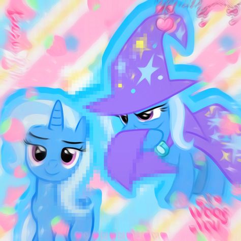 Trixie Icons Mlp, Trixie Lulamoon Icon, Trixie Aesthetic, Trixie Wallpaper, Mlp Cutecore, Mlp Trixie, Trixie Mlp, Mlp Pfps, Future Pfp