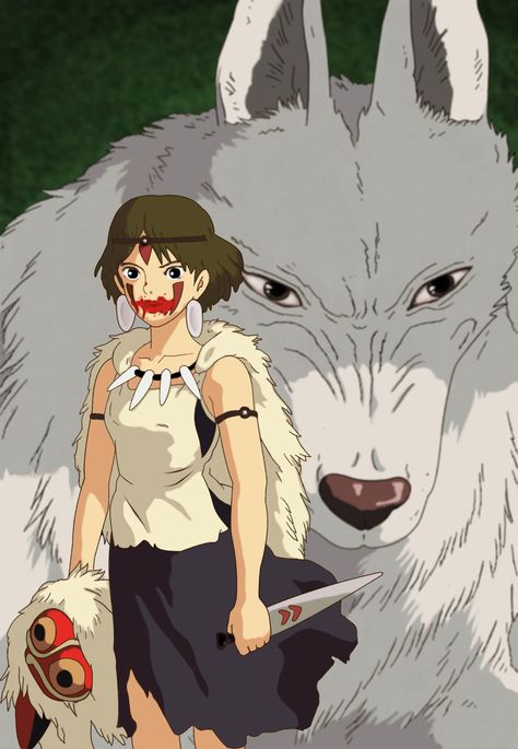 Princess Mononoke Princess Mononoke Poster, Princes Mononoke, Princess Mononoke Cosplay, Mononoke Anime, Studio Ghibli Films, Art Studio Ghibli, Personajes Studio Ghibli, Tv Tropes, Studio Ghibli Movies