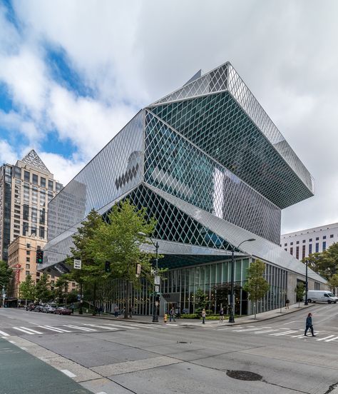 Coast Architecture, Seattle Library, Seattle Central Library, Seattle Public Library, Seattle University, Seattle Center, Seattle Usa, Awesome Architecture, Rem Koolhaas